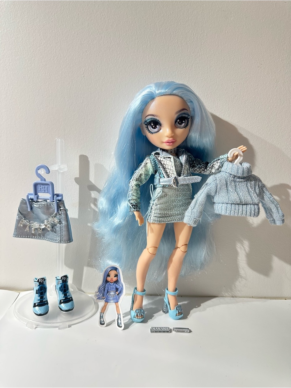 Rare Collectible Rainbow High doll Gabriella Icely with 2 outfits